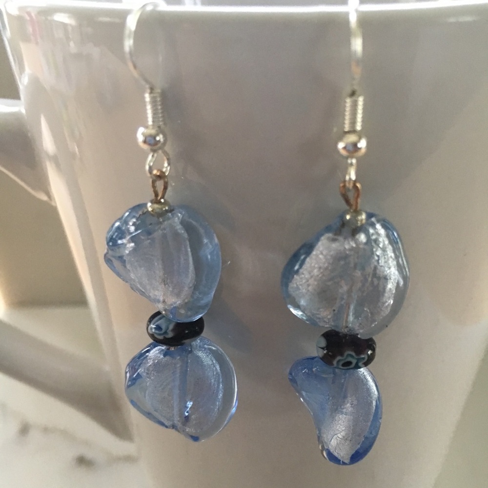 Blue earrings